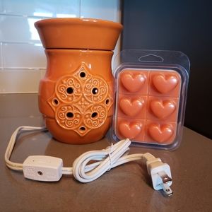Joy Mangano Ceramic Wax Warmer with Melts